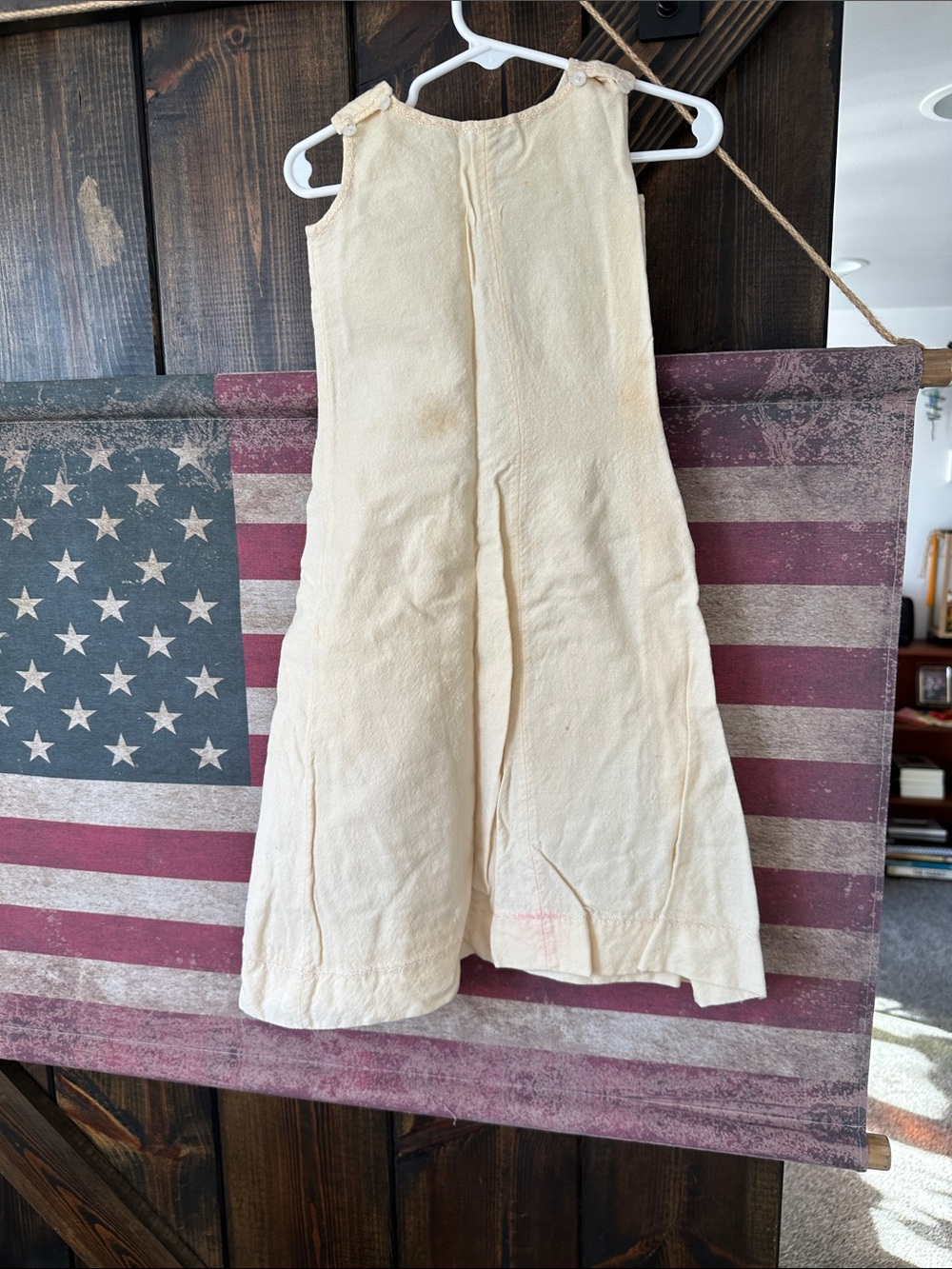 Vintage baby/ doll wool dress